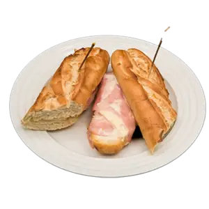 ham & cheese baguette